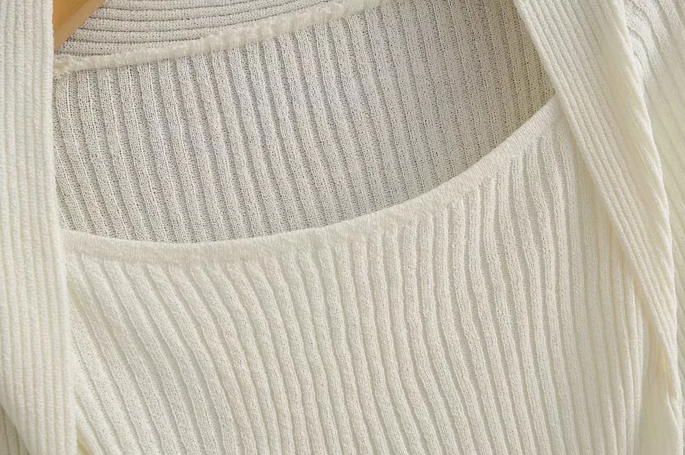 Women Square Neck Ribbed Jumper Casual Long Sleeve Rib Knit Top Sweater | Женская одежда