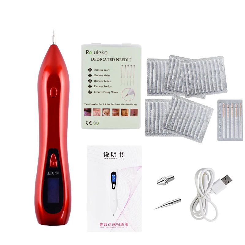 Лазерная плазменная ручка для удаления кротов с ЖК дисплеем 6 уровней|Устройство