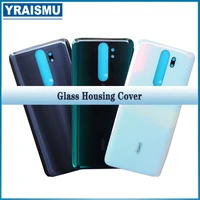 new for xiaomi redmi note 8 pro battery cover back glass panel rear housing case for redmi note 8 pro back battery cover door