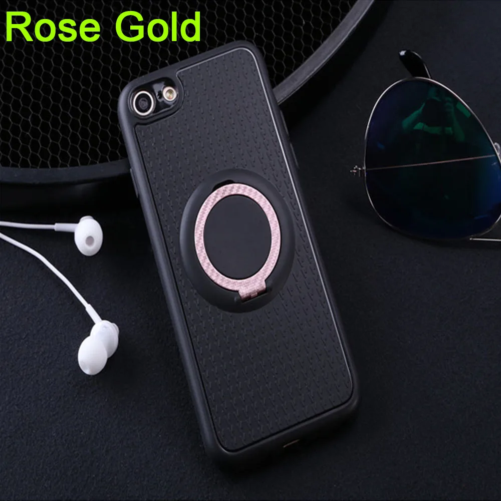 Rose Gold Роскошный мягкий чехол s для samsung Galaxy A3 A5 A7 J3 J5 J7 EU Prime Pro Чехол с магнитным кольцом для S7 Edge S8 Plus - Цвет: Rose Gold