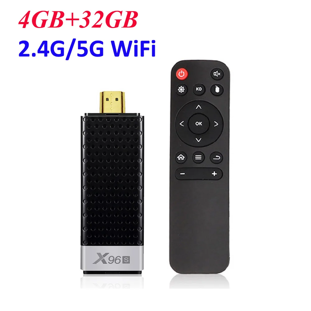 4GB 32GB Android 9,0 ТВ приставка X96S ТВ-палка Смарт Мини ПК DDR3 4GB ram Amlogic S905Y2 2,4G/5G WiFi Bluetooth 4,2 4K Android ТВ Медиаплеер - Цвет: 4GB 32GB