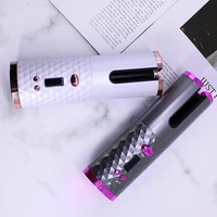 cordless automatic hair curler wireless lcd hair curling iron rechargeable corrugated curling iron home hair styling tools