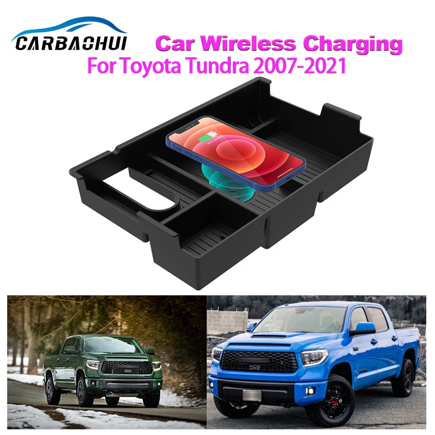

Автомобильное беспроводное зарядное устройство, быстрая зарядка для Toyota Tundra 2007- 2019 2020 2021, устройство быстрой зарядки сотового телефона, умн...