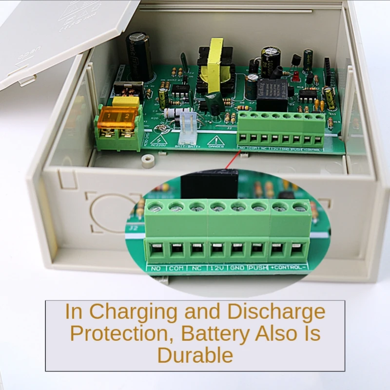 AC 100~240V DC 12V 2A/3A  Power Supply w/ Backup Battery Interface RFID card Access Control System Power Supply