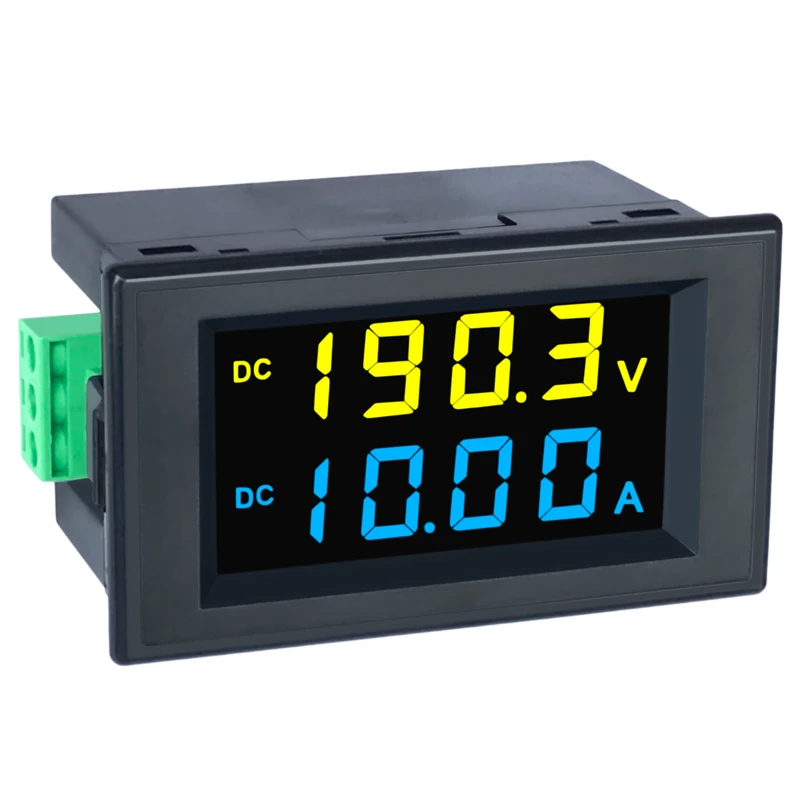 DC200V2 100A постоянного тока и напряжения двухдисплейныйй измерительный прибор с