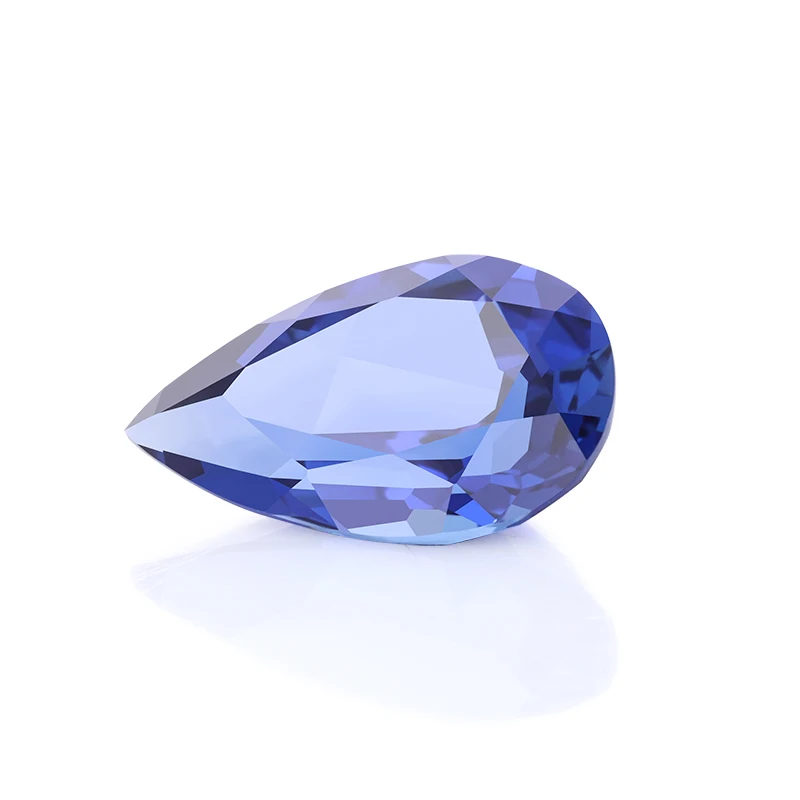Грушевидная огранка выращенный в лаборатории королевский синий сапфир для