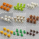 Креативные строительные блоки с животными MOC, животные, зоопарк, котик, собака, рыба, Сова, ранний медведь, кошка, птица, кролик, модель сделай сам, игрушки для детей