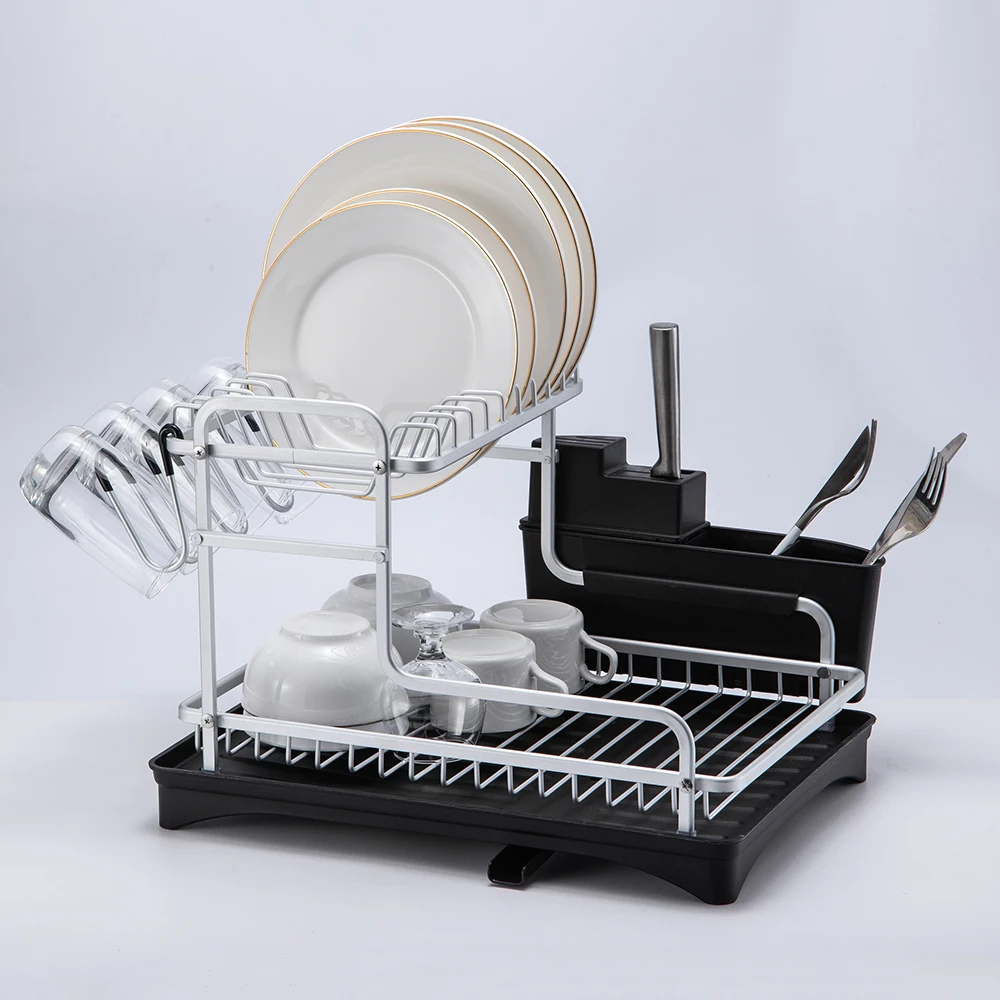 2020 нержавеющая алюминиевая кухонная сушилка для посуды раковина стойка-Сушилка