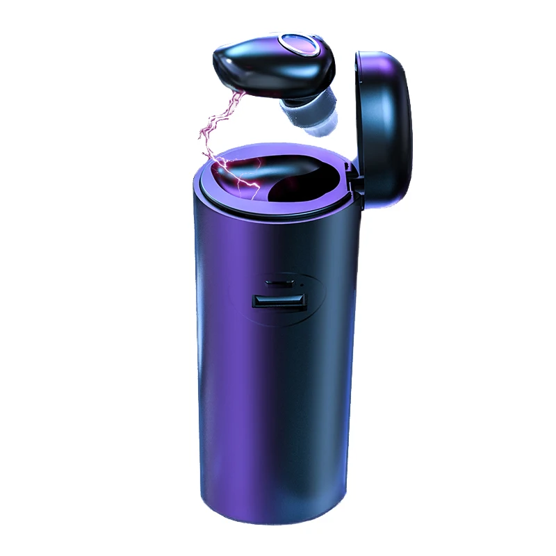 

FOOVDO 5.0 Bluetooth Wireless Earphone Mini Business In-ear Earbuds Long Standby Headsets for iPhone Huawei with Charging Case