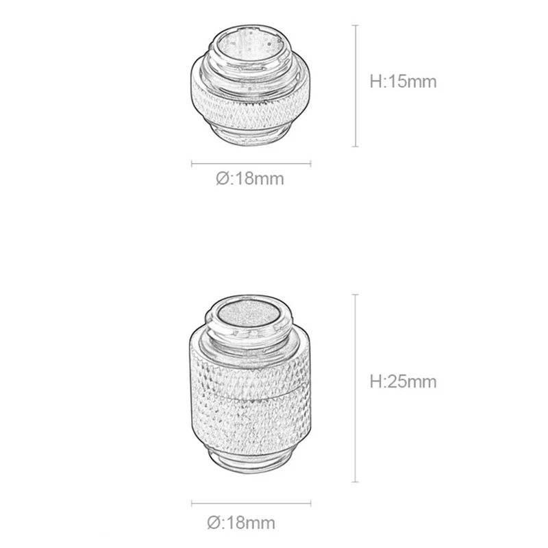 

Rotating Threaded Joint 2 Points, Copper Mounting Screws, Computer Split Water-Cooling Accessories, G1/4 Thread