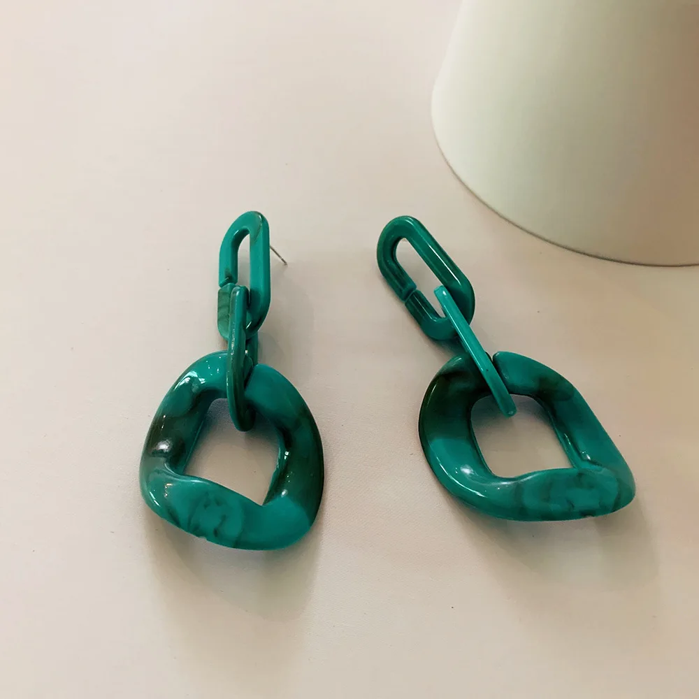 

Exaggerated Acrylic Earrings Women Versatile Vintage Earrings Irregular Earrings Fashion Earrings Women