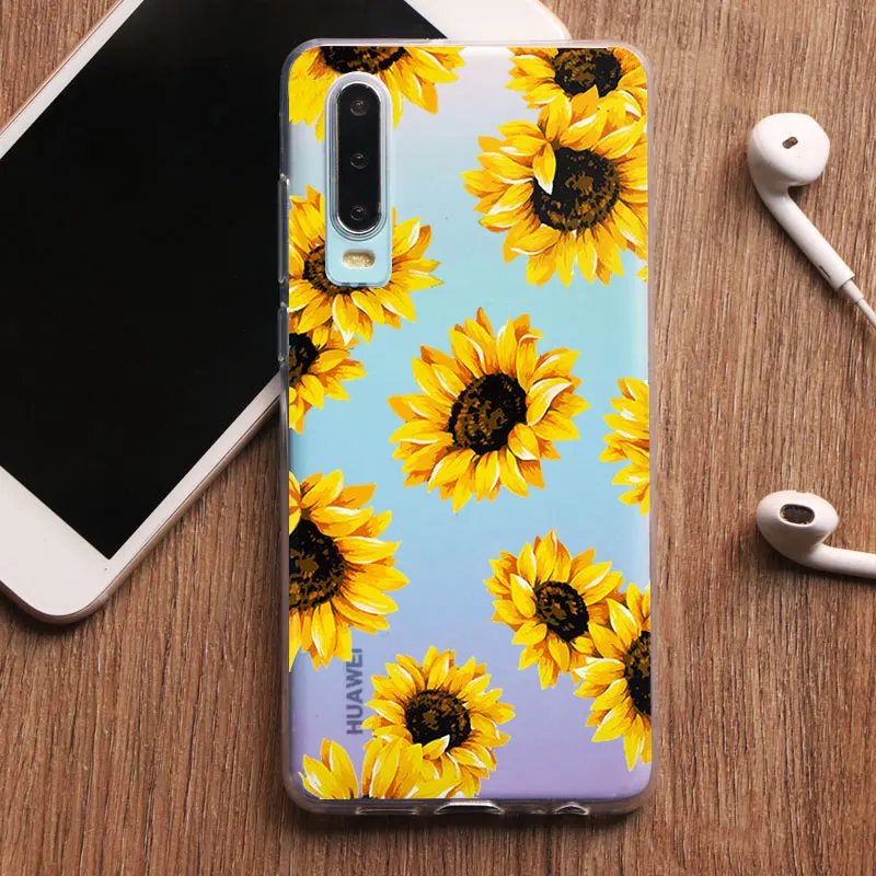 Осень оранжевый Хэллоуин черная кошка &quotКукуруза&quot чехол для телефона huawei P20 P30