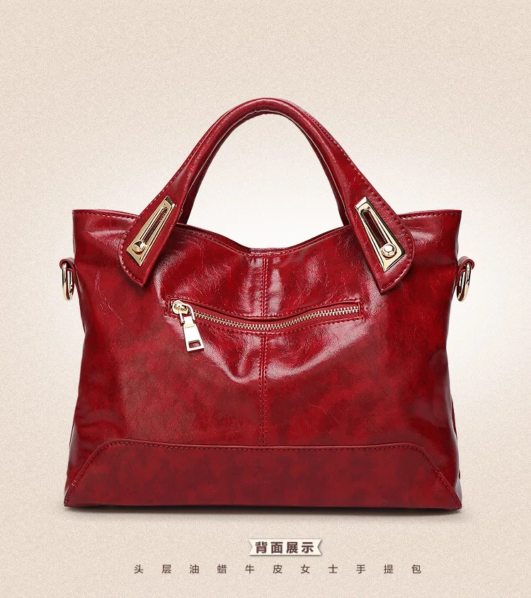 Натуральная кожа женские сумки Новые повседневные женские сумки Trunk Tote брендовая большая сумка на плечо брелок из воловьей кожи сумка на цепочке