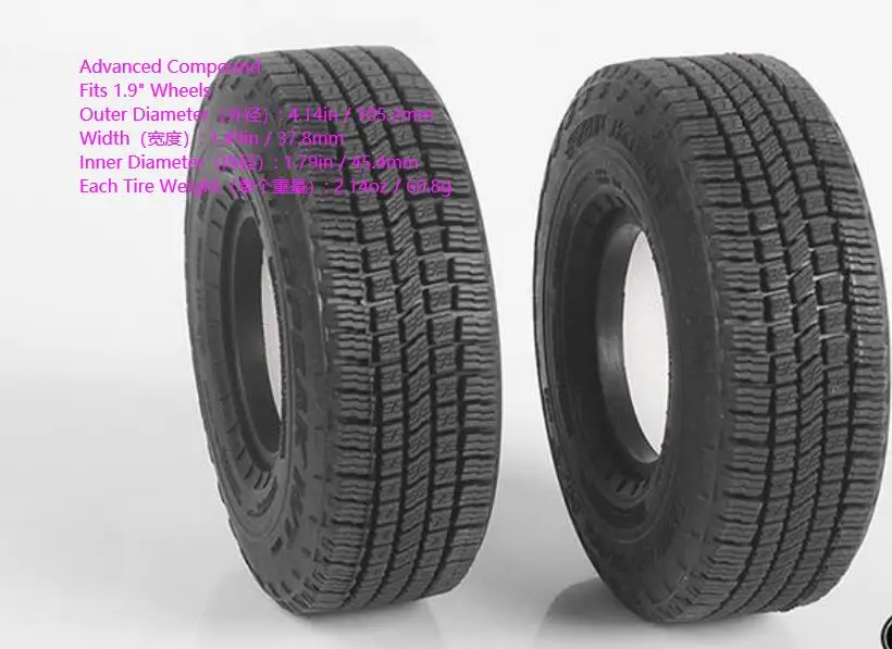 AA009 Z-T0180 120 мм шины 2 шт 1," подходит для Tamiya CC01 RC88WD TF2 D110 SCX10 II ROCK CRALWER 1/10 RC D90 AX90046 AX90047 Cruiser/FJ40 Hulix hpi - Цвет: AA009 Z-T0180