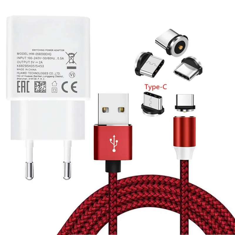Магнитный зарядный кабель USB Type-C для HTC U19e U11 LG G6 ZTE Axon 7 10 Huawei P20 lite Honor 20 30 P Smart Z