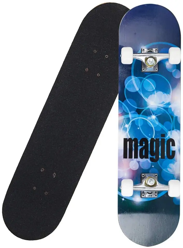 

Standard Skateboard 31"X8", 7-Layer Canadian Maple Deck Silent Bearing Aluminum Alloy Bracket , Beginner Gift for Children