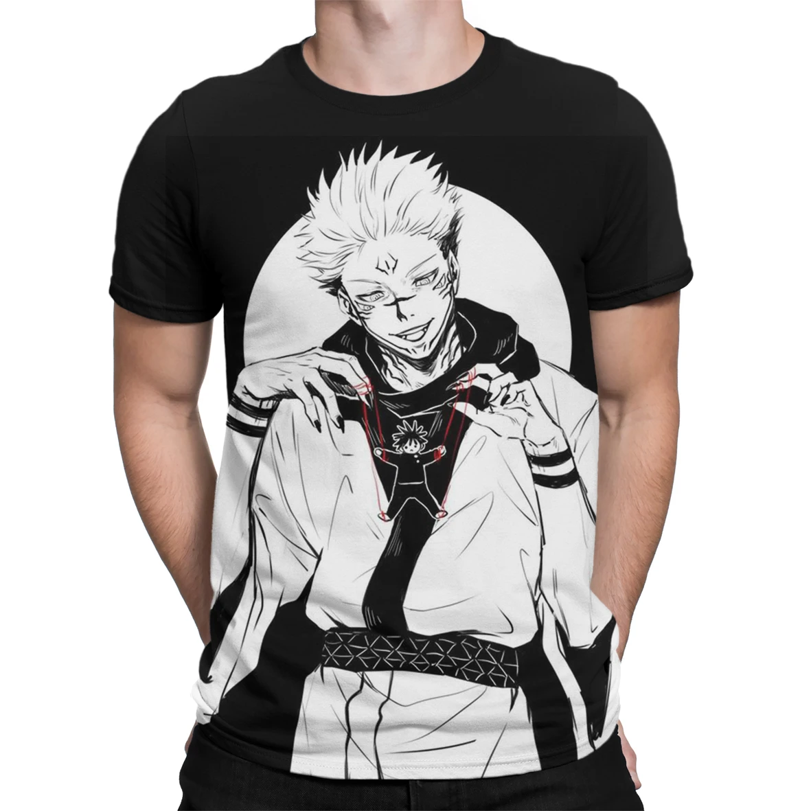 

Anime Jujutsu Kaisen 3D Print Men's Oversized T Shirt Sportswear Loose Tee Tops Boy Teen Street Cool T Shirts O-neck Short Slee
