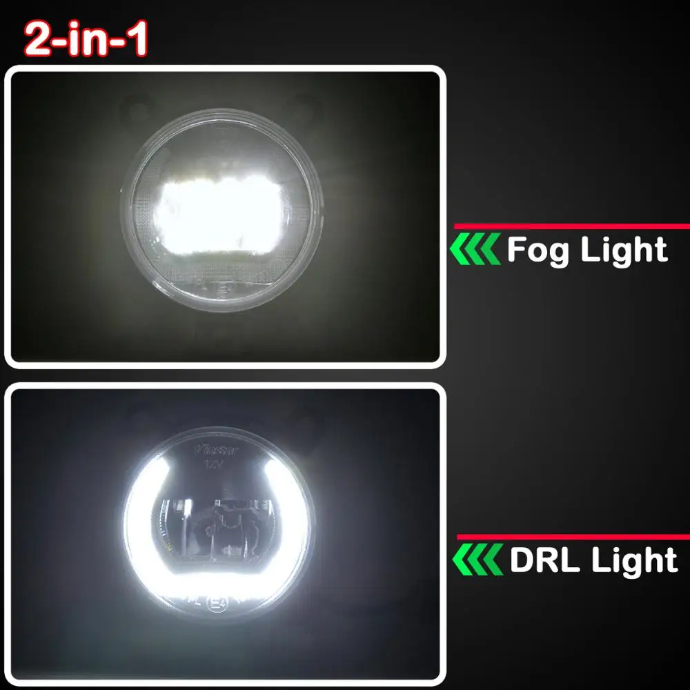 

2Pcs For Toyota GT86 Subaru BRZ 2017-up Car Front High Brightness White LED DRL Daytime Running Light And Driving Fog Lamp