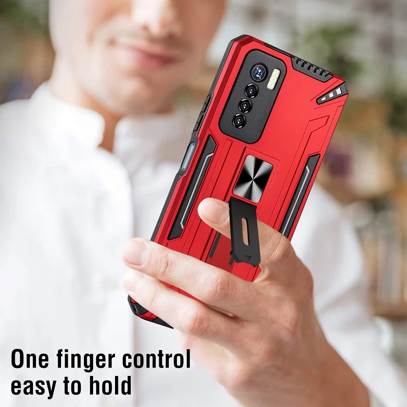 Противоударный Магнитный чехол-подставка для Tecno Camon 17 Pro Spark 6 Go | Мобильные
