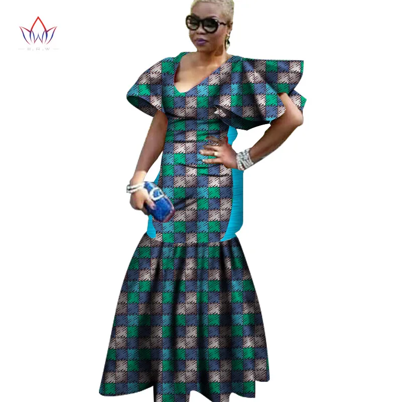 2017 г. в африканском стиле платья для Дамская Мода Дизайн Дашики женщин Базен Riche v