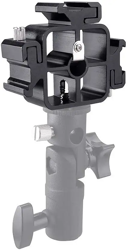 Тройной Кронштейн для вспышки с холодным башмаком и шариковой головкой |