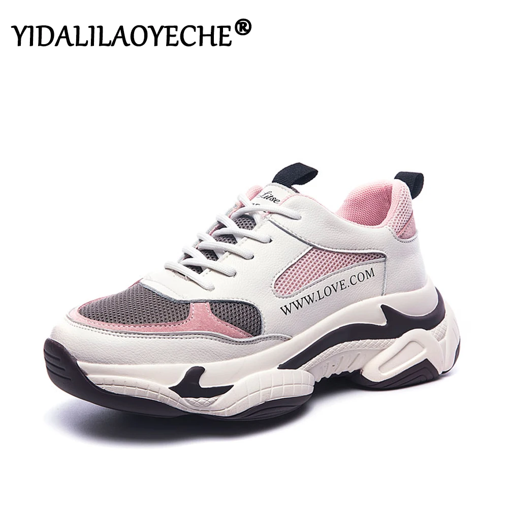 Женские кроссовки из натуральной кожи теплые сетчатые на шнуровке с круглым