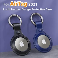 for apple airtag case for airtag cover iphone accessories protector back soft tpu leather cover for apple airtags tracker buckle