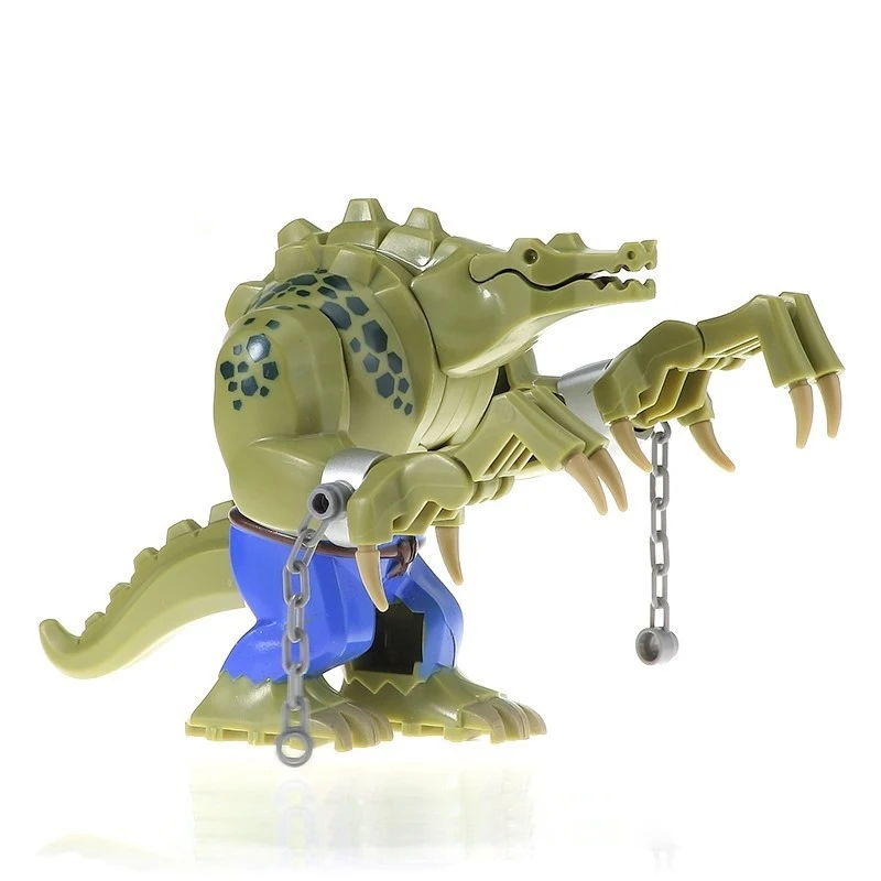 Промо Акция! Бэтмен Супер Герои крокодил убийца 10 5 см Фигурки блоки Совместимые