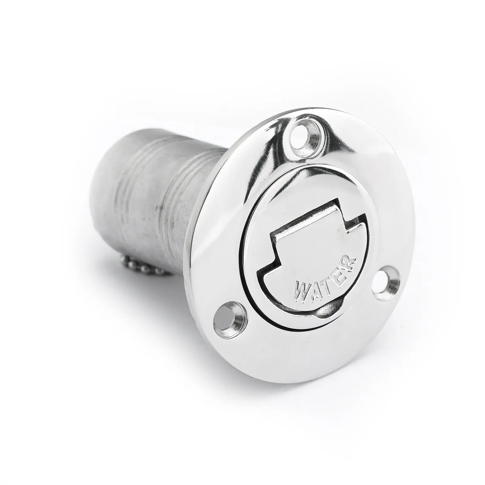 

Boat 316 Stainless Steel 1-1/2" 38mm WATER Deck Fill Filler Thru Hull Tank Cap Keyless Cap Yacht Marine Hardware
