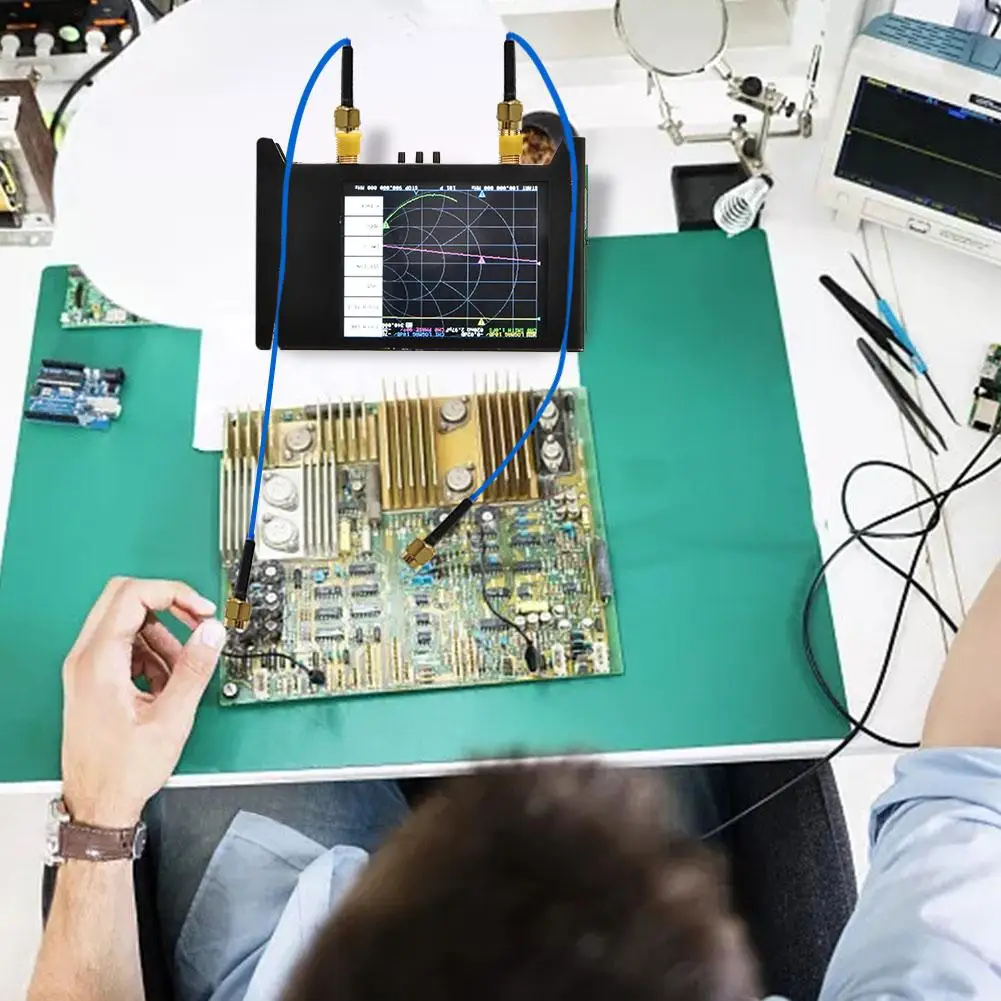 Сенсорный сетевой анализатор металлическая Точная антенна с вектором дисплея 2 8