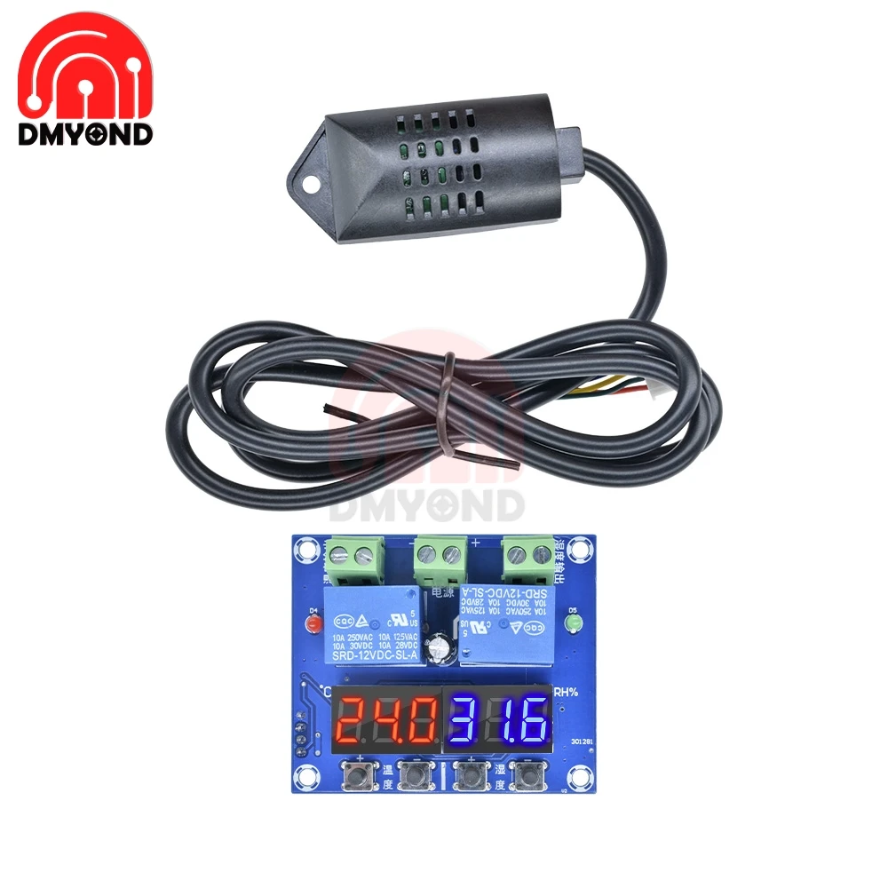 Цифровой светодиодный термостат постоянного тока 12 В термометр для контроля