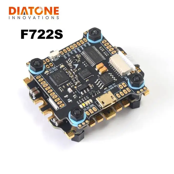 Diatone Мамба F722S Betaflight стека контроллера полета OSD 5/9V 2A BEC и 50A с диагональю экрана 3 6S