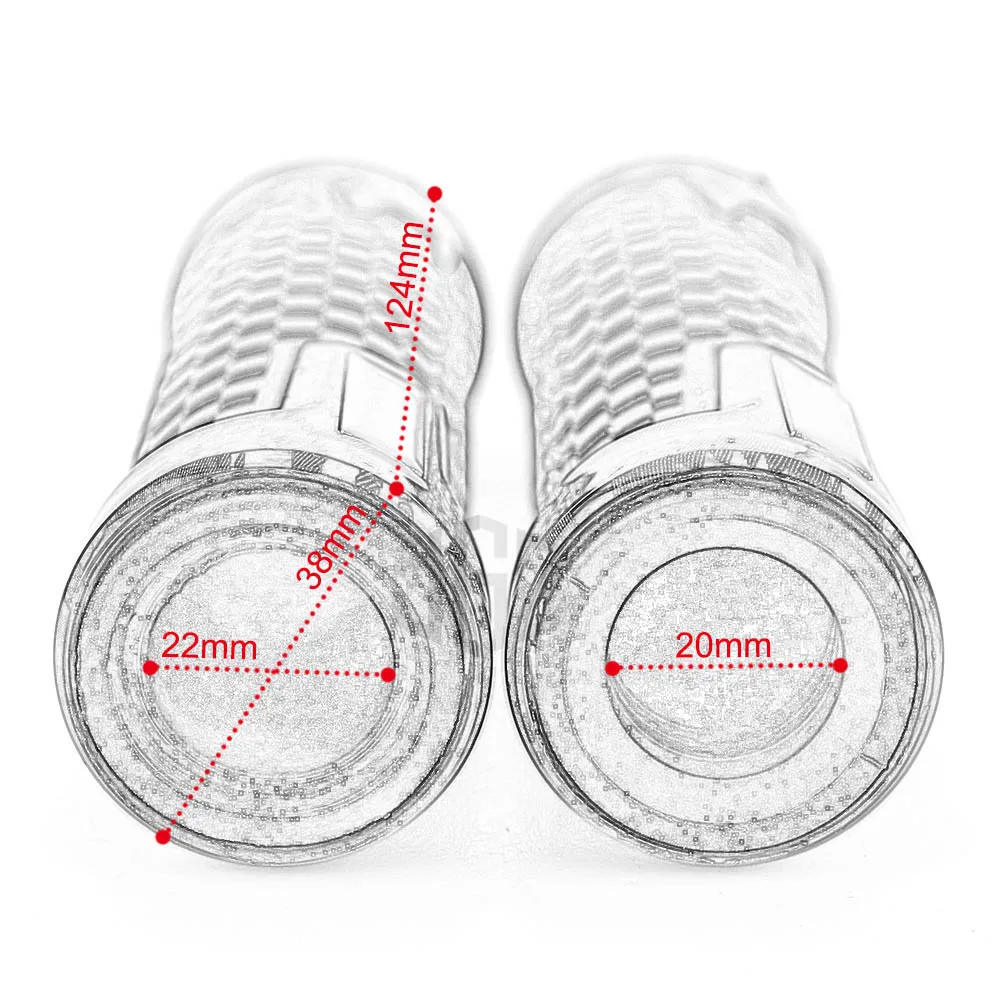 Мотоциклетные резиновые пластиковые Углеродные 22 мм рукоятки для Vespa GTS 300 250 125