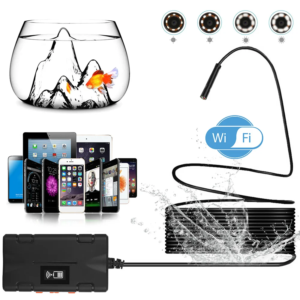 USB эндоскоп с камерой 1080P HD 8 мм Wi Fi|Камеры видеонаблюдения| |