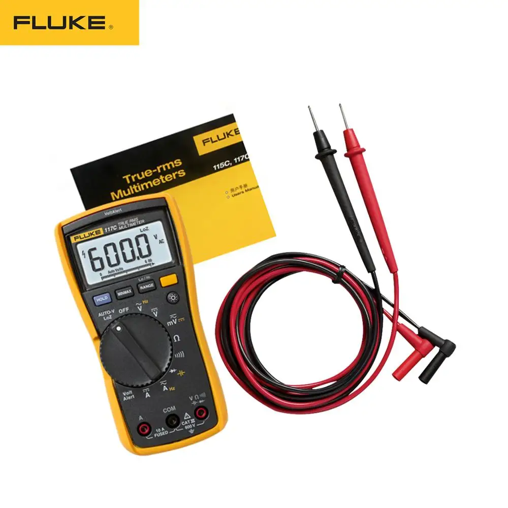 Цифровой мультиметр Fluke 117C HAVC VoltAlert с подсветкой 117 истинное среднеквадратичное