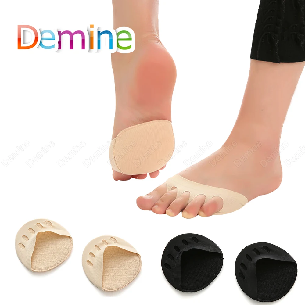 

Demine Forefoot Inserts Pads For Women High Heels Insoles Foot Pain Care Cushion Plantar Fasciitis Socks Toe Separator Shoe Pad