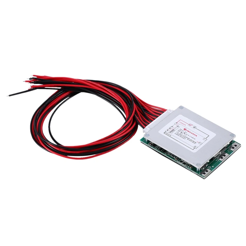 16S 60V 20A 18650 литий полимерная плата для защиты батареи BMS PCB с радиатором E Bike