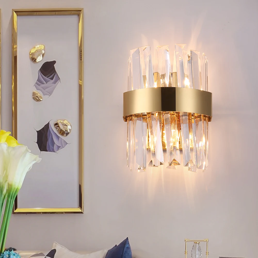 Современные светодиодсветодиодный хрустальные настенные светильники