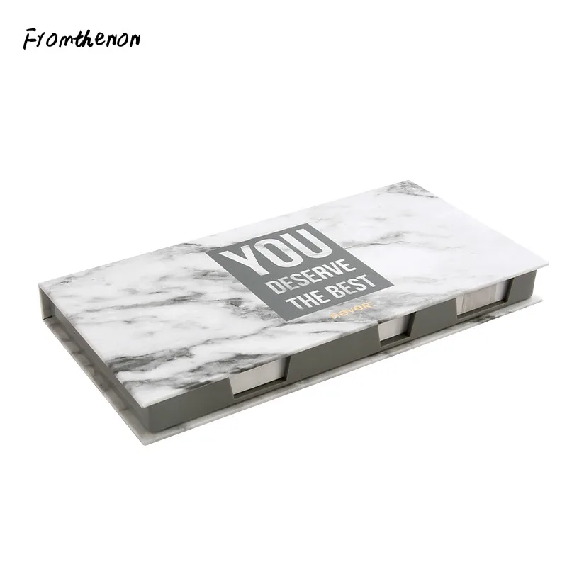 Мраморная серия липкий блокнот для заметок набор с наклейкой коробка