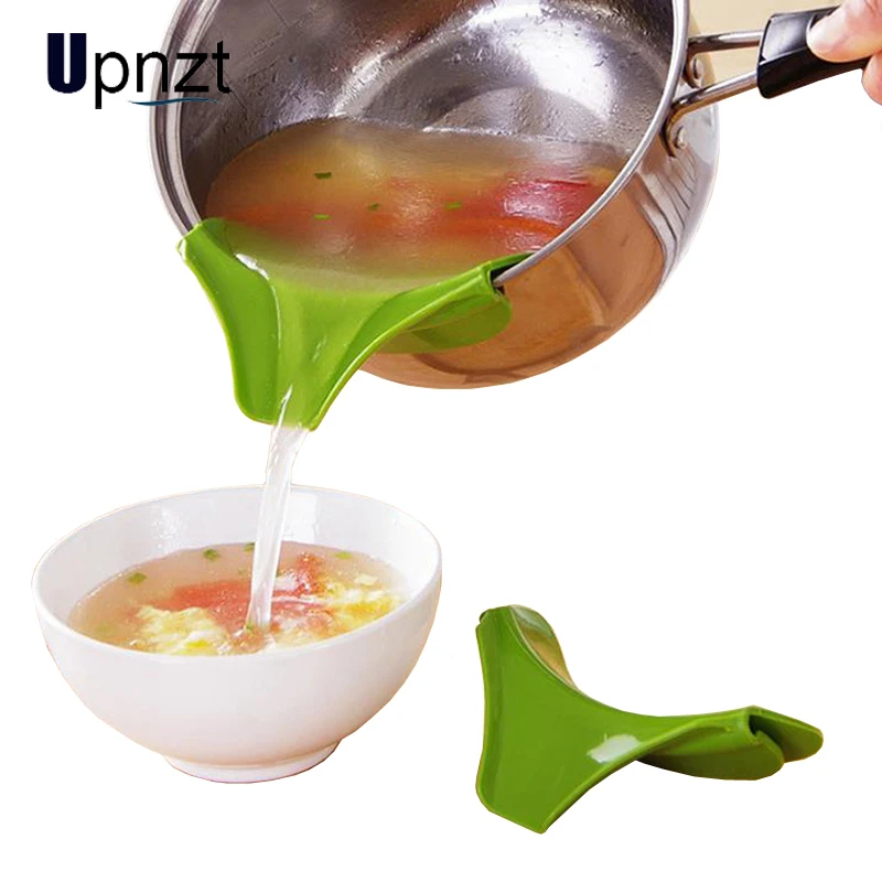 Креативная силиконовая насадка для супа Воронка кастрюль мисок и банок кухонное