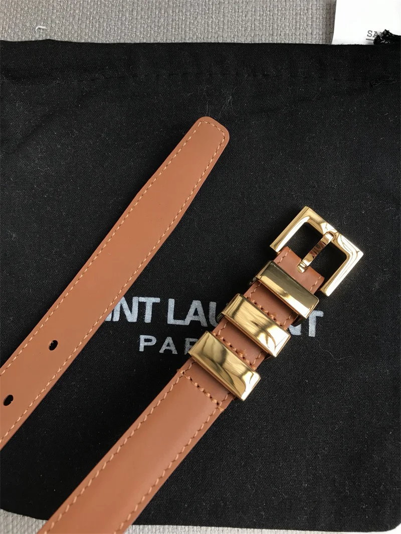 

Multi-color Lady's Slender Thin Belt Square Head Pin Buckle Women Waist Belt Elastic Waist Belt Candy Color Jeans Buckle Belt