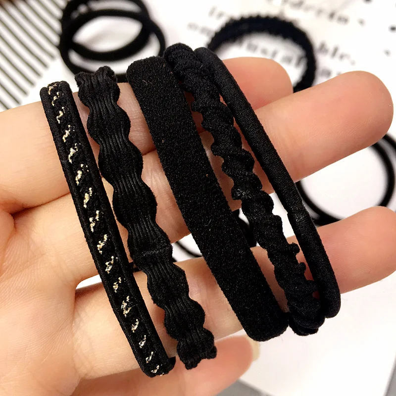 Женские эластичные резинки для волос разноцветные фиксации хвостиков в