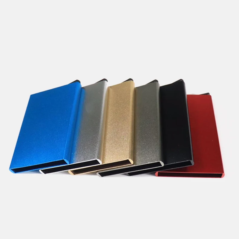 Чехол унисекс для кредитных карт с защитой от кражи металлический