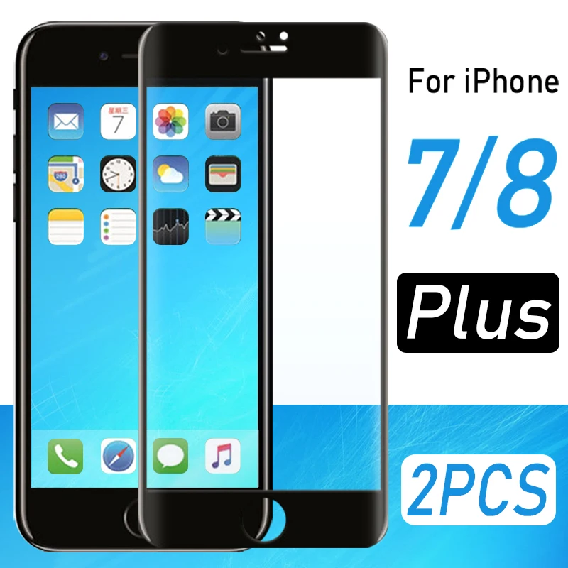 Защитное стекло для apple iphone 7 7plus 8 plus i8plus i8 i7 i7plus iphone8 2 шт. | Мобильные телефоны и
