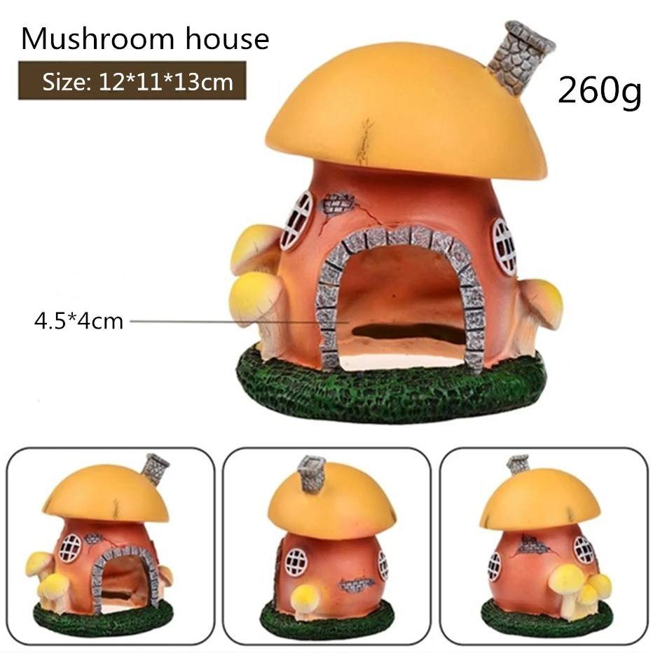 

Aquarium Fish Tank Vintage Decorative Conch Pineapple Castle Landscape Ornaments Plants Resin Design Pet Supplies Decorations
