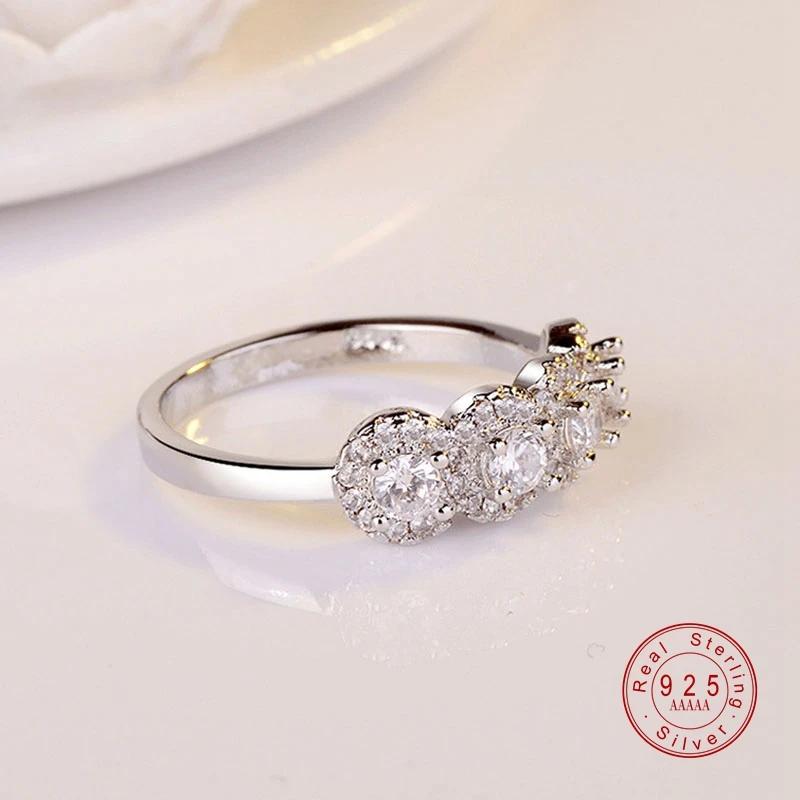 Классический серебристый цвет высококачественные круглые прозрачные 0.75ct