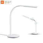 Умная настольная лампа Xiaomi Mijia Philips, умный светильник для чтения с 3 светодиодами, 10 уровней приглушения яркости, прикроватный светильник для студентов с датчиком окружающего освещения