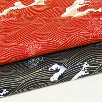 japanese classic wave pattern cotton fabric for kimono textile fabric sewing patchwork needlework diy handmade material