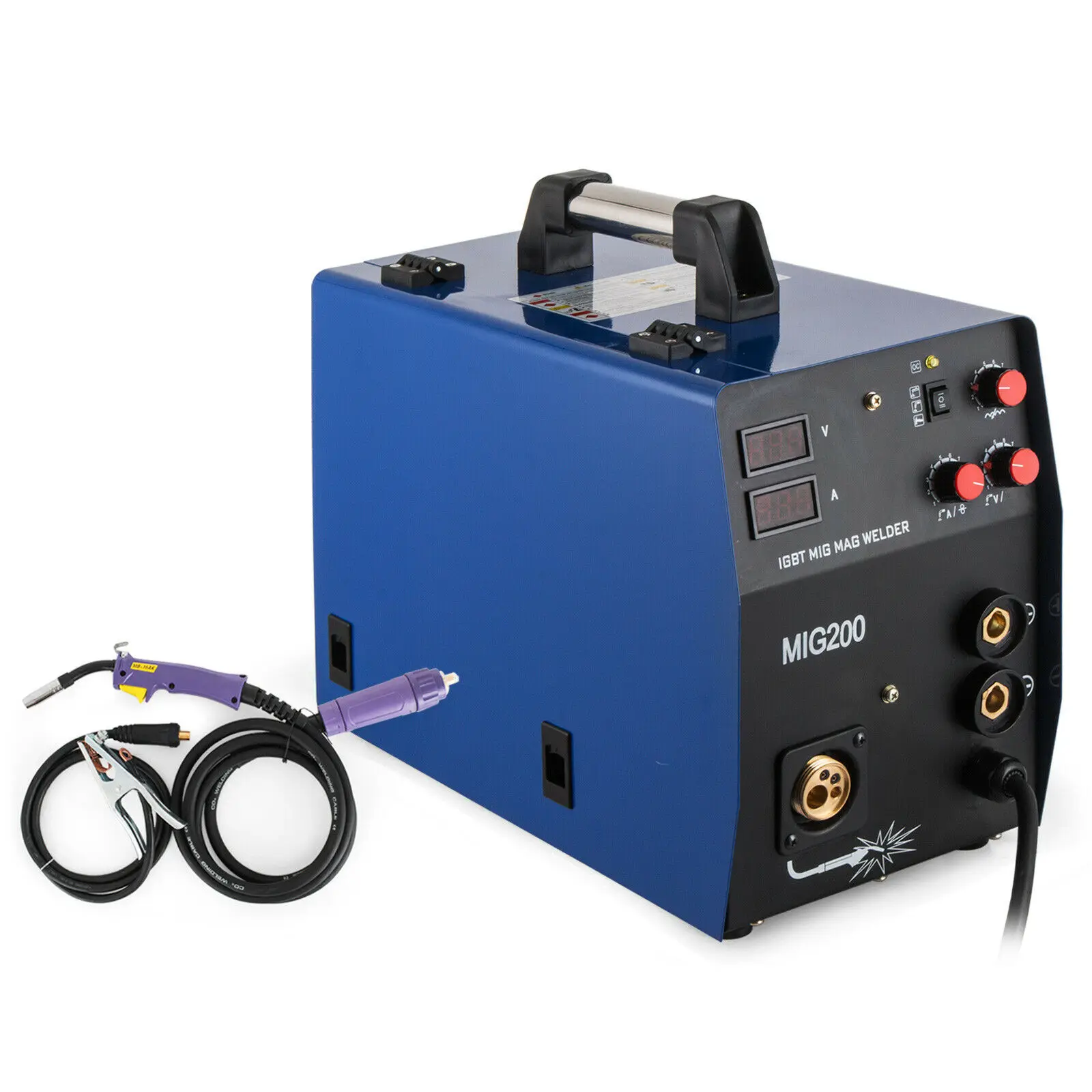 MIG200 Amp МиГ сварочный аппарат IGBT газ/Gasless 230 V 50 Гц Инвертер MIG MMA 3 в 1 автоматической