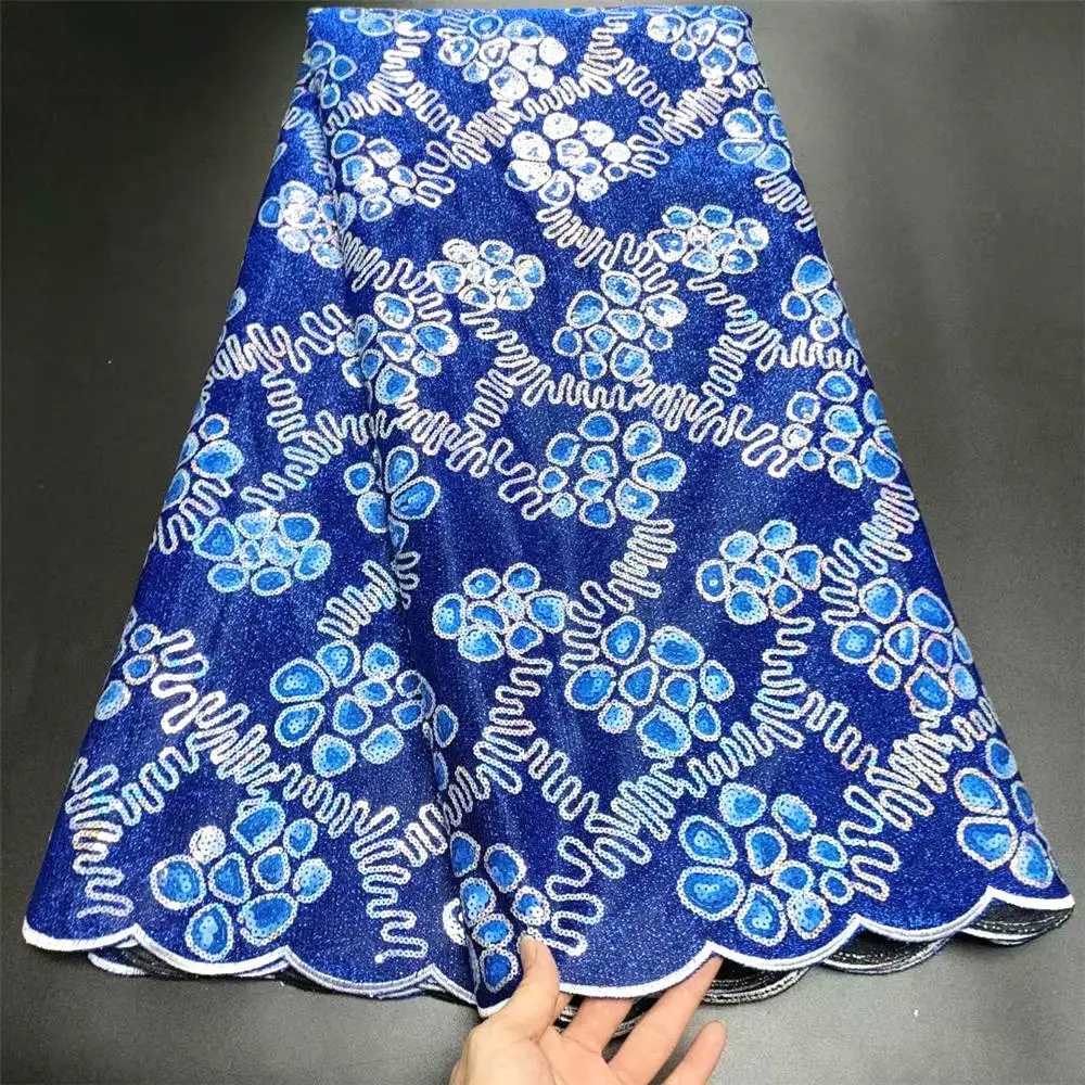 

Темно светильник лая блестящая французская кружевная ткань, Высококачественная вышитая сетка, сетка для свадебного платья в нигерийском с...